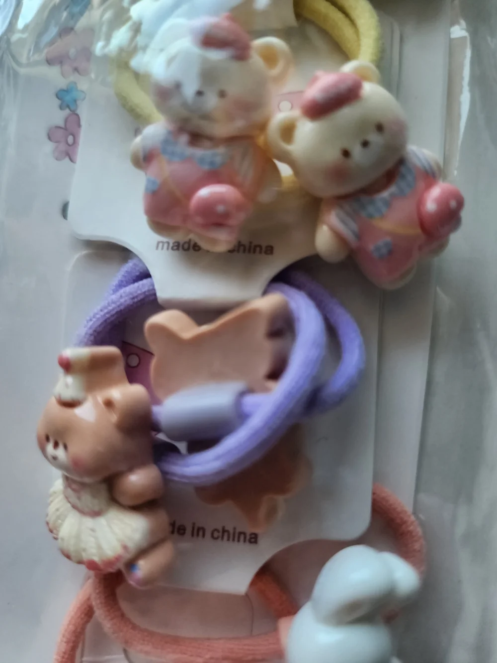 Set Girls Hair Accessories, Hair Elastics, Clip-ins, Hello Kitty Stickers NWOT